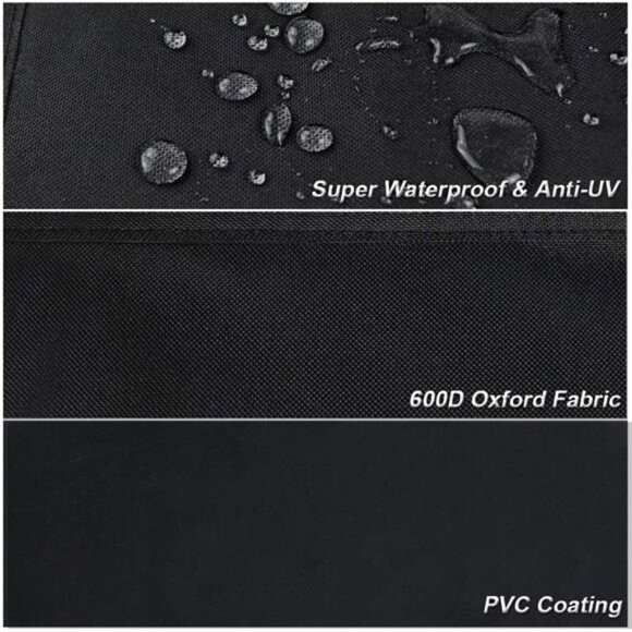 Firewood Log Rack Cover, 4 Feet 600D Oxford Heavy Duty , 48" x 24" x 42"  Black - Picture 2 of 7